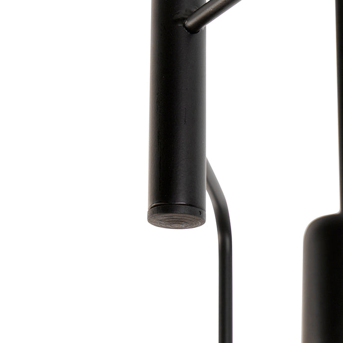 QAZQA Plafondlamp facile - Zwart - Modern - D 300mm