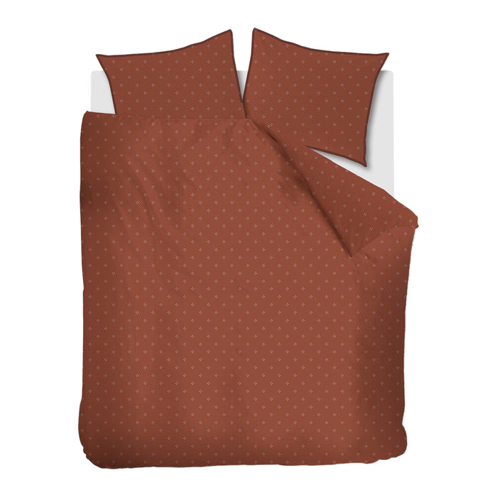 vtwonen Sticking Dots Dekbedovertrek 240 x 200/220 cm - Terra