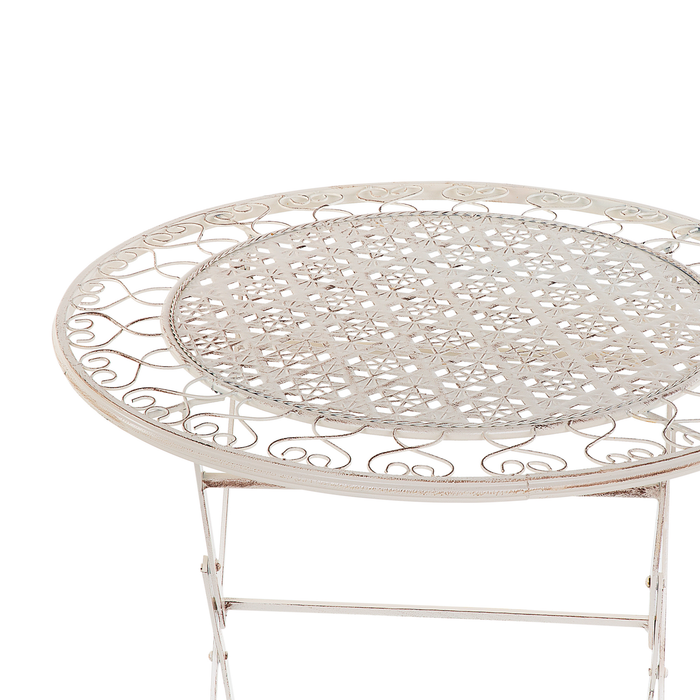 Beliani - TRIESTE - Bistroset voor 2 - Beige - IJzer