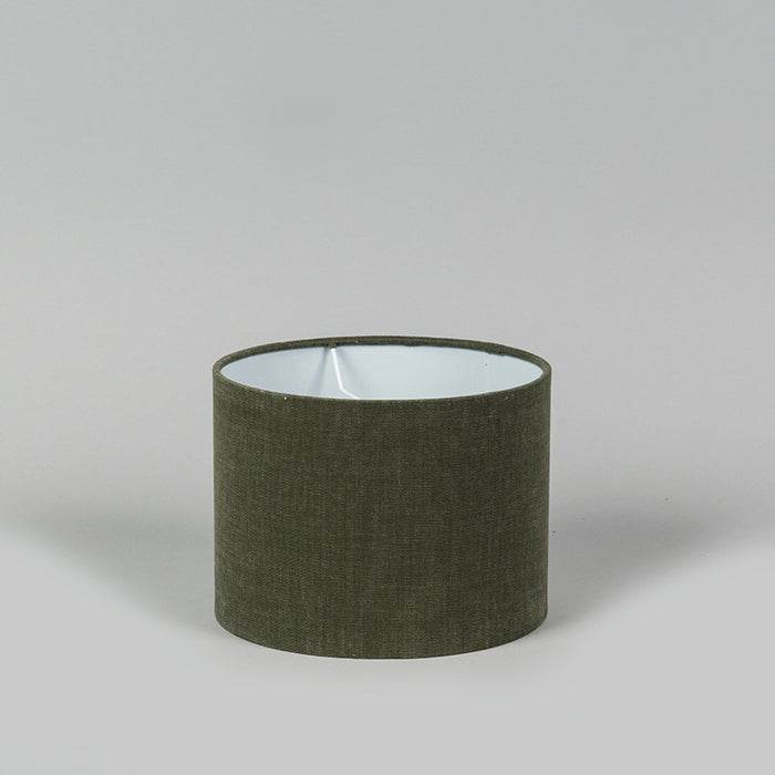 QAZQA Lampenkap cilinder stof - Groen - Modern - D 200mm