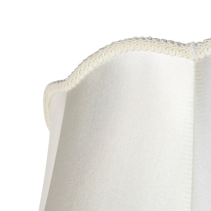 QAZQA Zijden lampenkap creme 45|30|44 - Granny