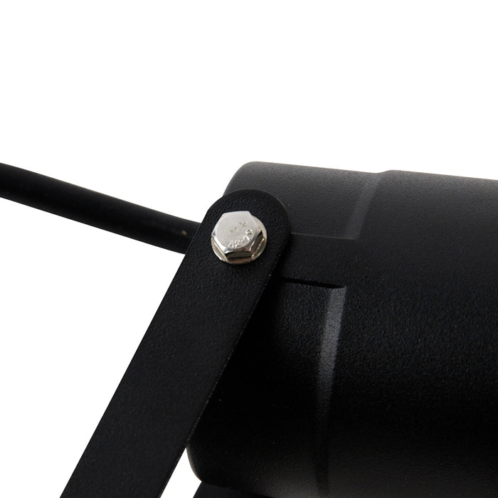 QAZQA Tuinspot zwart incl. snoer en stekker 200 cm IP65 - Basic