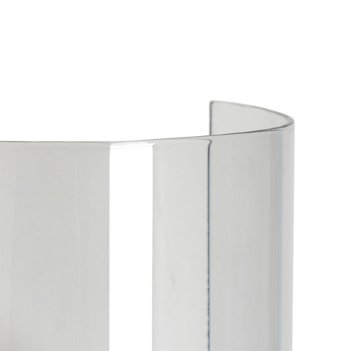 QAZQA Vintage wandlamp zwart met smoke glas - Vidra