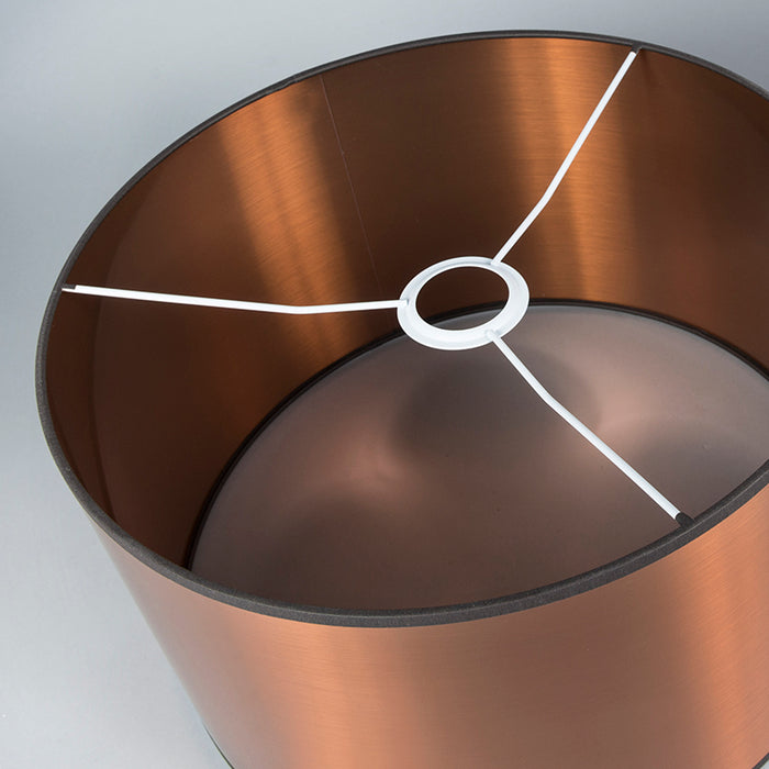 QAZQA Lampenkap cilinder kunststof - Koper - Modern - D 350mm