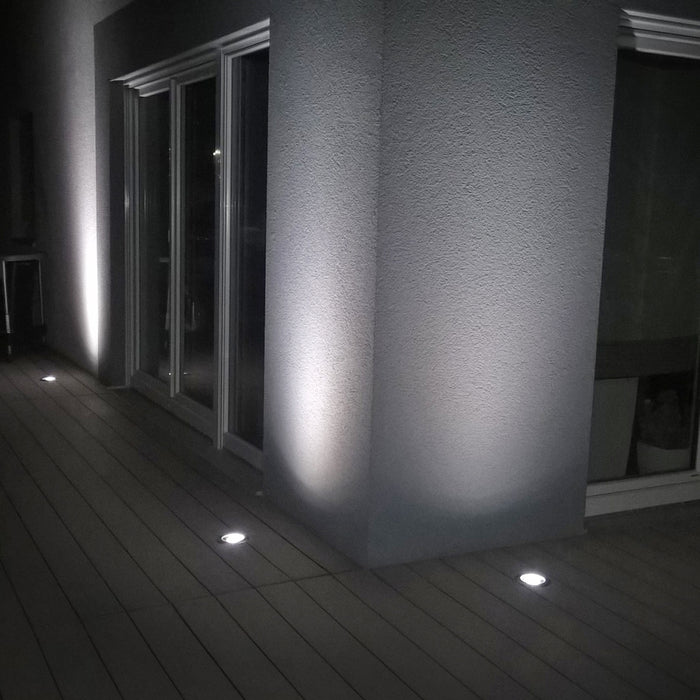 QAZQA Set van 5 buiten grondspots RVS IP65 - Delux