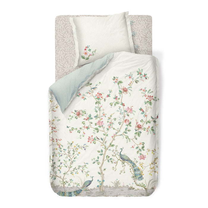 Pip Studio Leafy Hoeslaken 140 x 200/220 cm - Khaki