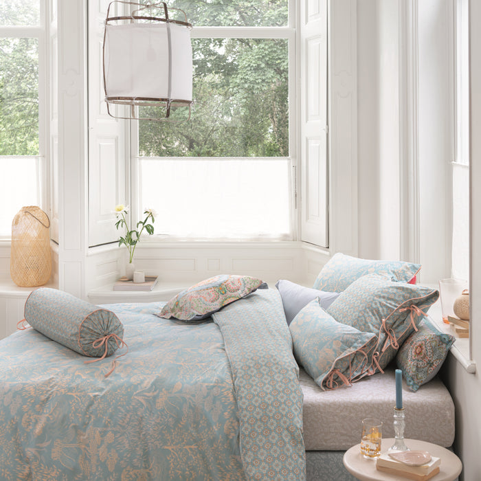 Pip Studio Leafy Hoeslaken 160 x 200/220 cm - Khaki