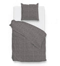 Zo Home Dekbedovertrek Katoen Lino Linnen Look dark grey