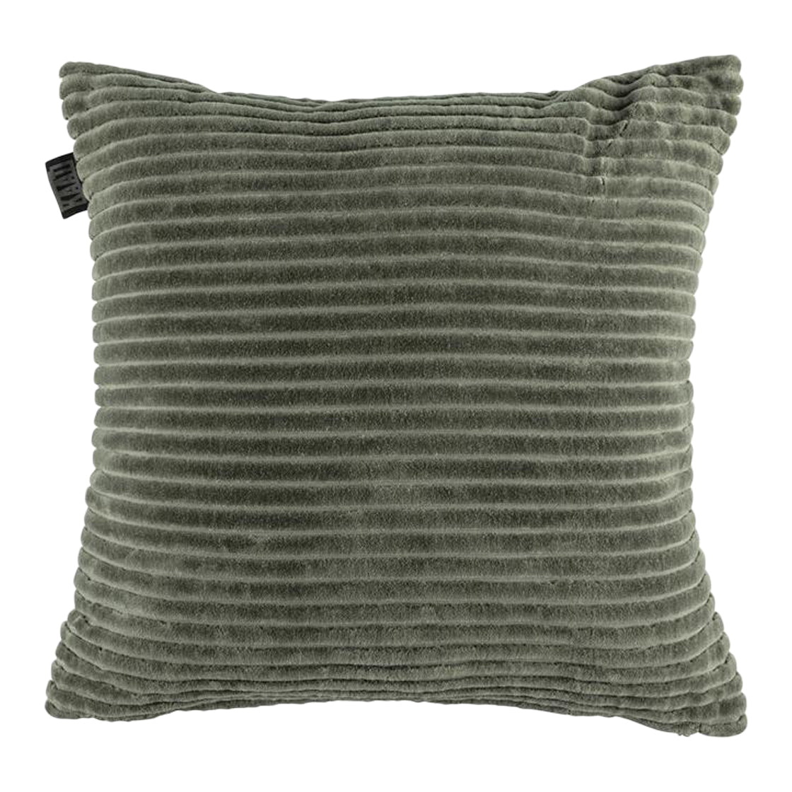 KAAT Amsterdam Ribbed Sierkussen 43 x 43 cm - Donkergroen