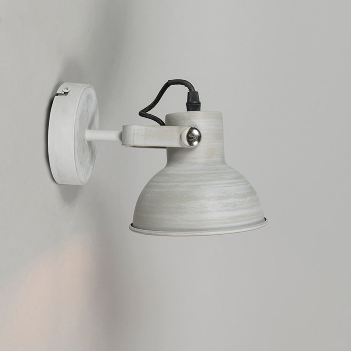 QAZQA Wandlamp Guida - Grijs - Landelijk - H 245mm