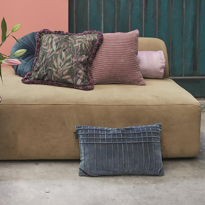 KAAT Amsterdam Ribbed Sierkussen 43 x 43 cm - Roze