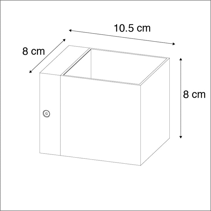 QAZQA Set van 4 moderne wandlampen zwart - Transfer