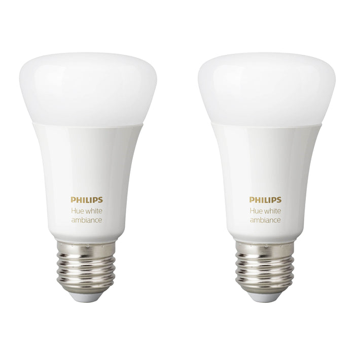 Philips Hue Bluetooth White Ambiance E27 Lichtbron Duo Pack