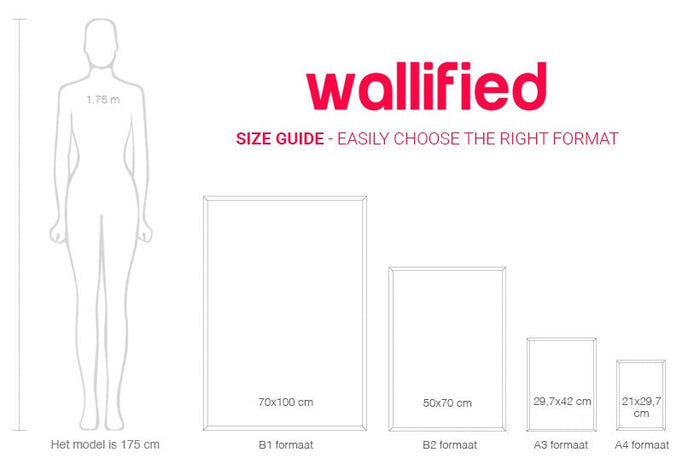 Wallified - Dieren Landkaart Poster - Wallified - Kinderen - Poster -