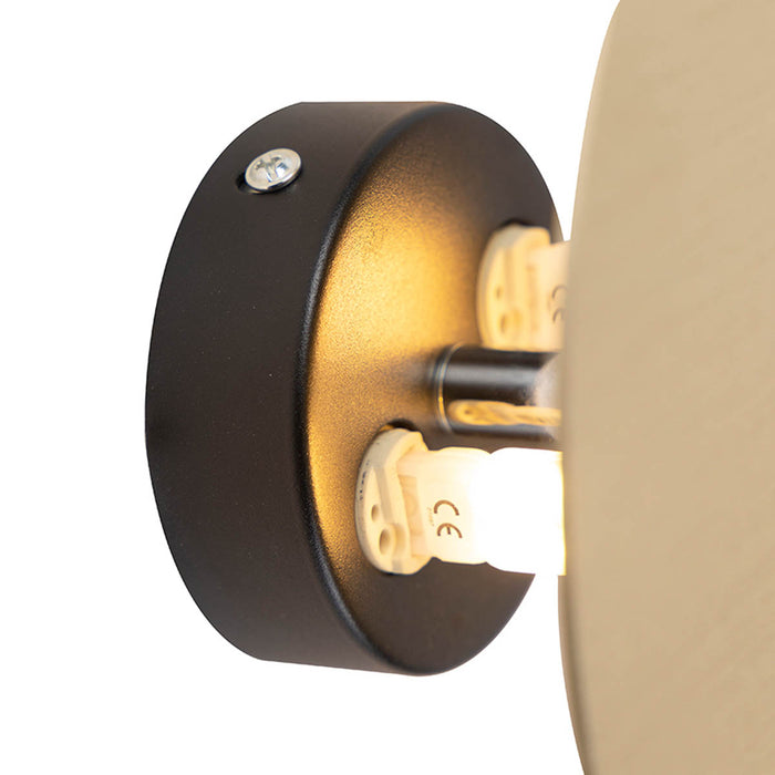 QAZQA Design wandlamp goud kantelbaar - Pulley