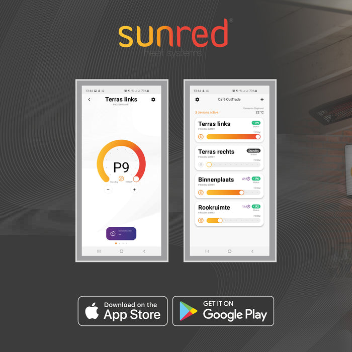 Sunred Professional Smart Terrasheater Royal Diamond Dark