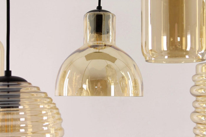 HighLight hanglamp Fantasy 6L - zwart | amber