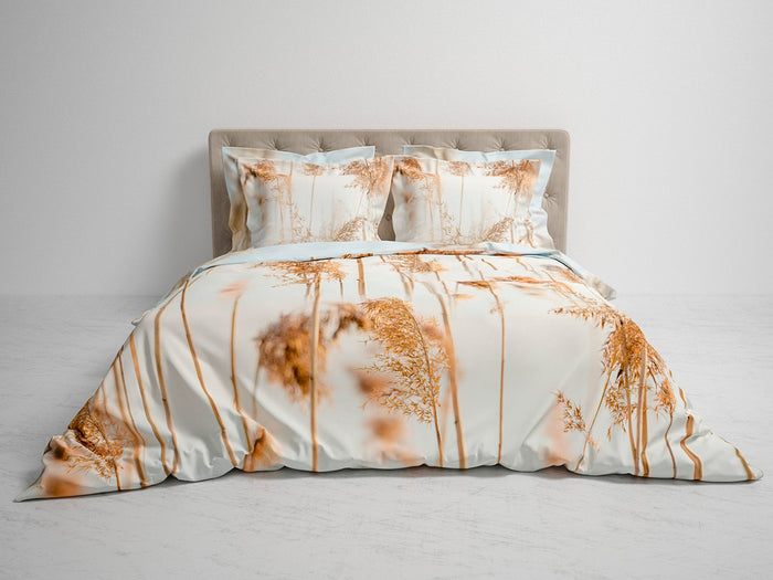 Heckett Lane Dekbedovertrek Katoen Satijn Ubon - cloud sand