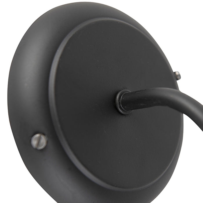 QAZQA Wandlamp Combi Classic zwart