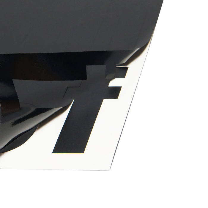 QAZQA Stickervel voor huisnummers zwart