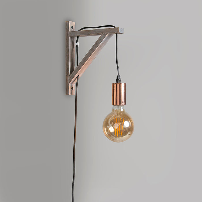 QAZQA Wandlamp galgje - Taupe - Modern - H 225mm