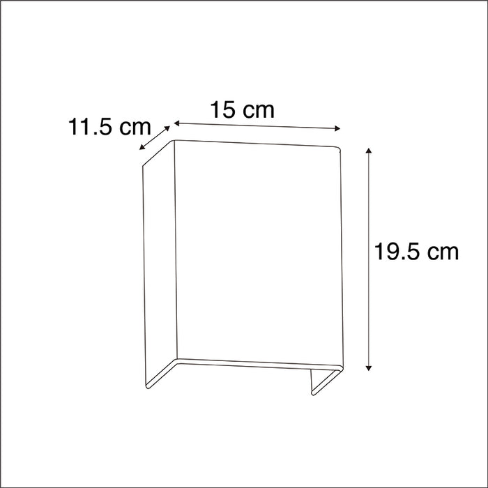 QAZQA Moderne wandlamp zwart en goud met stoffen kap - Vete