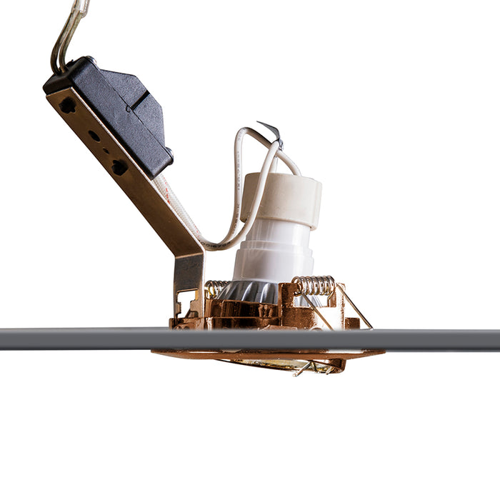 QAZQA Ronde inbouwspot koper kantelbaar - Edu