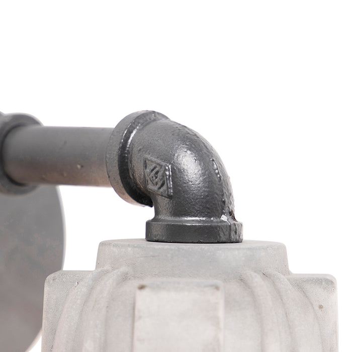 QAZQA Wandlamp mighty - Grijs - Industrieel - L 140mm