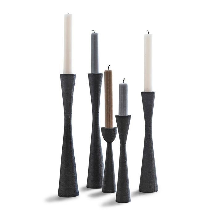 vtwonen Metal Black Kandelaar H 20 cm