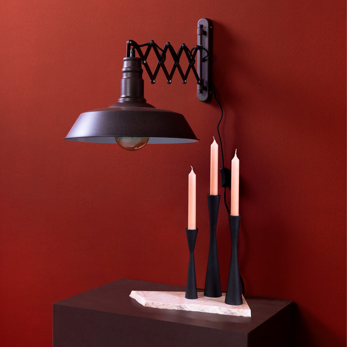 vtwonen Metal Black Kandelaar H 25,5 cm