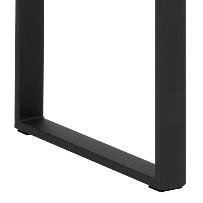 Lisomme Rolf glazen sidetable - met zwart onderstel - 110 x 76 cm