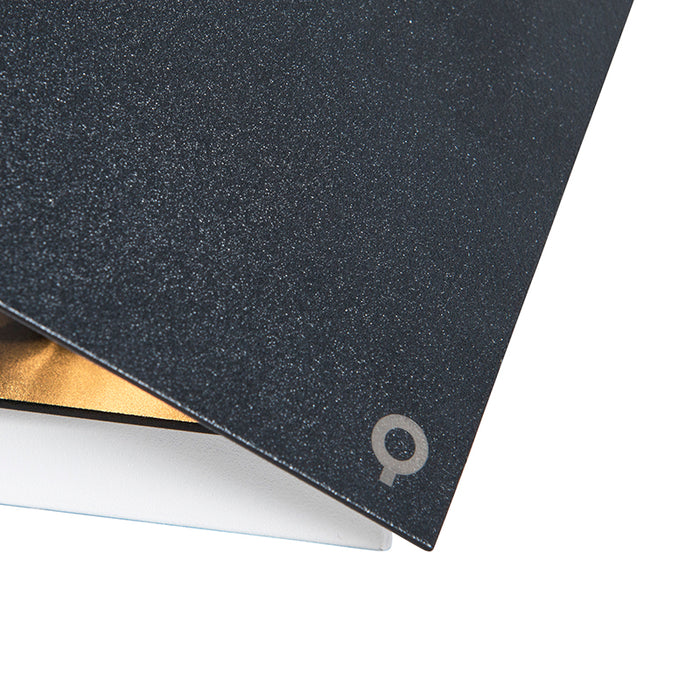 QAZQA Moderne wandlamp zwart - Cube