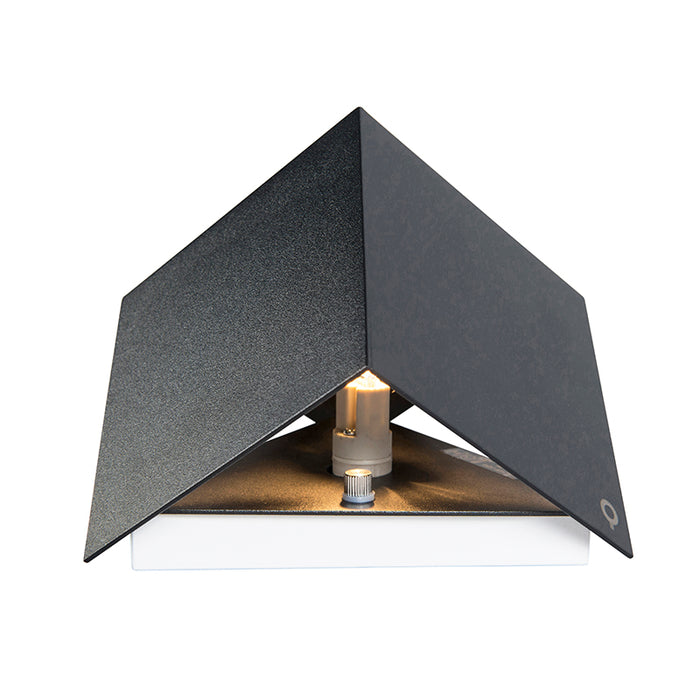 QAZQA Moderne wandlamp zwart - Cube