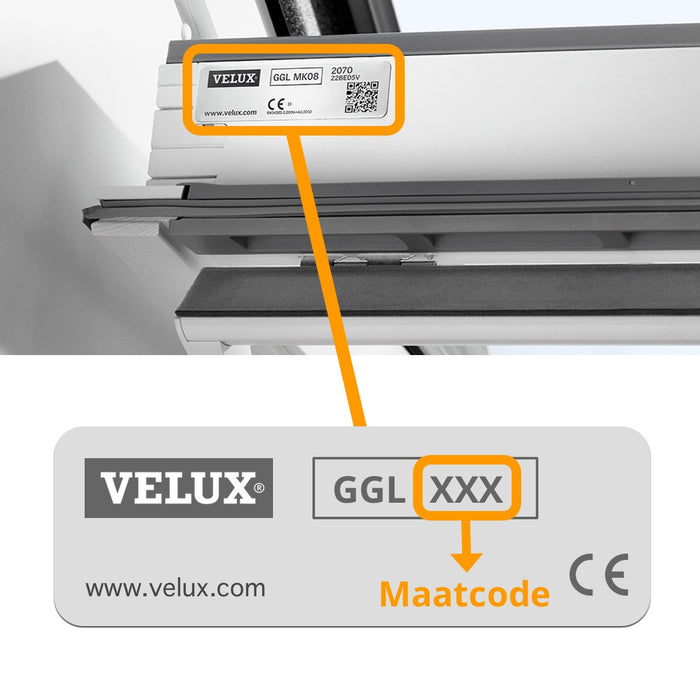 Dakraam Rolgordijn Pure Verduisterend Light Grey voor Velux: MK06