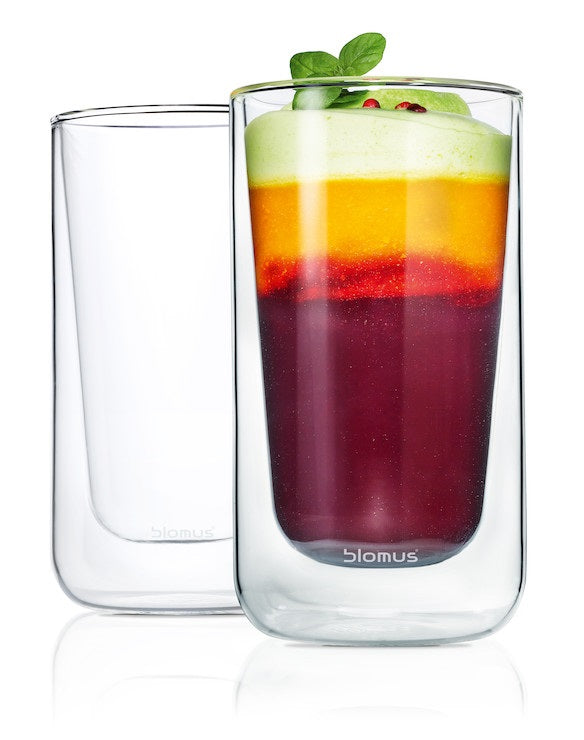 Blomus - Dubbelwandig glas NERO latte macchiato (set|2)