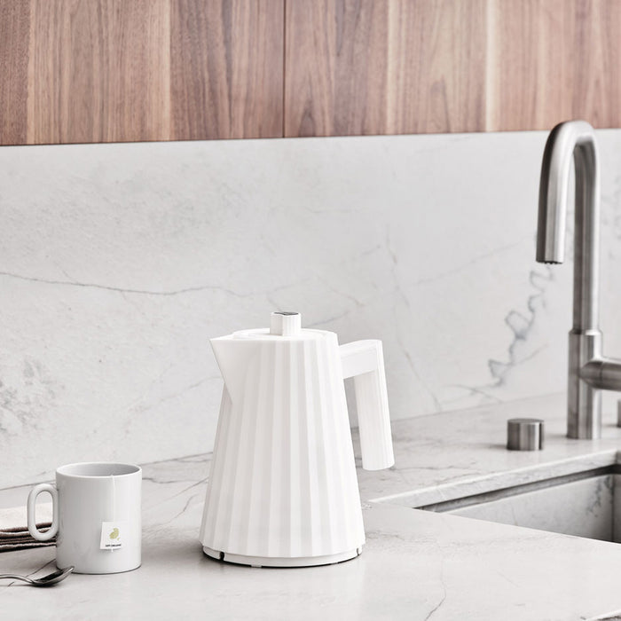 Alessi Plissé Waterkoker 1 L - Wit