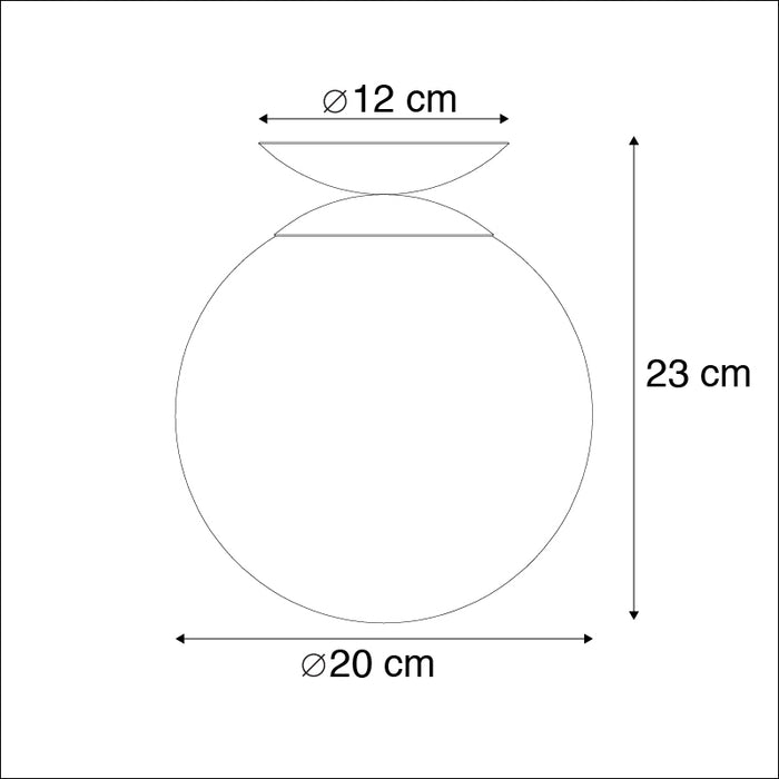 QAZQA Art deco plafondlamp messing met groen glas - Pallon