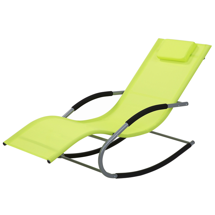 Beliani - CARANO - Strandstoel - Groen - Staal
