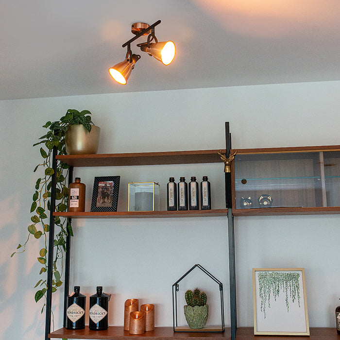 QAZQA Klassieke spot koper - Jos 2