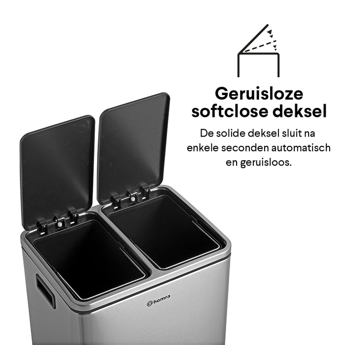 Homra Blinq Duo Pedaalemmer 30 liter (2x15 liter)