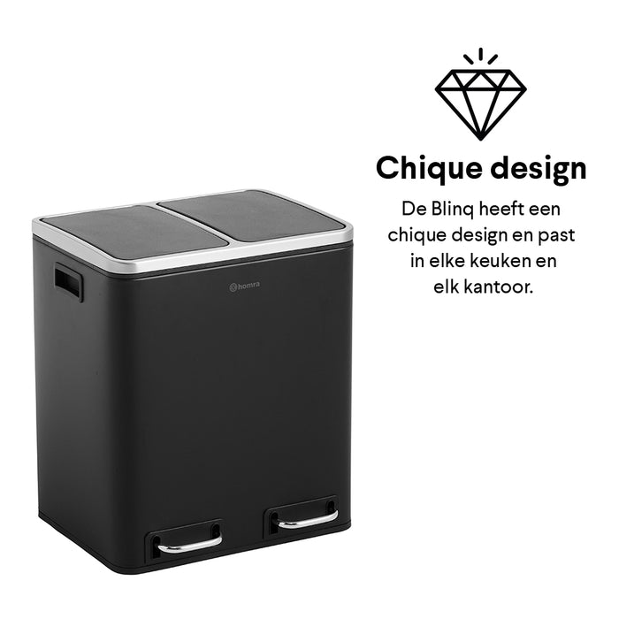 Homra Blinq Duo Pedaalemmer 30 liter (2x15 liter)