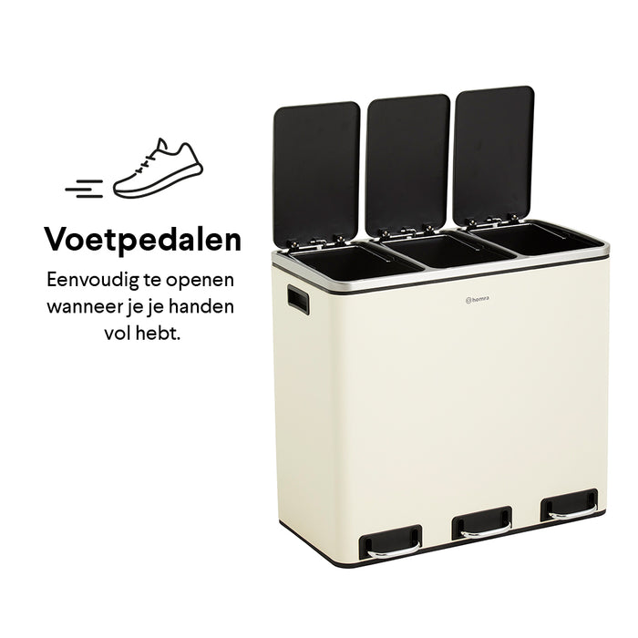 Homra Sparq Trio Pedaalemmer 54 liter (3x18 liter)