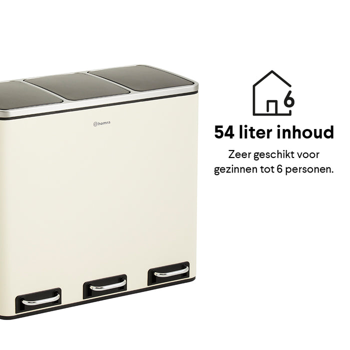 Homra Sparq Trio Pedaalemmer 54 liter (3x18 liter)