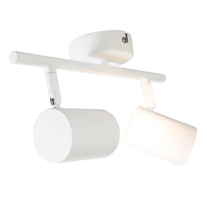 QAZQA Moderne spot wit 2-lichts kantelbaar - Jeana