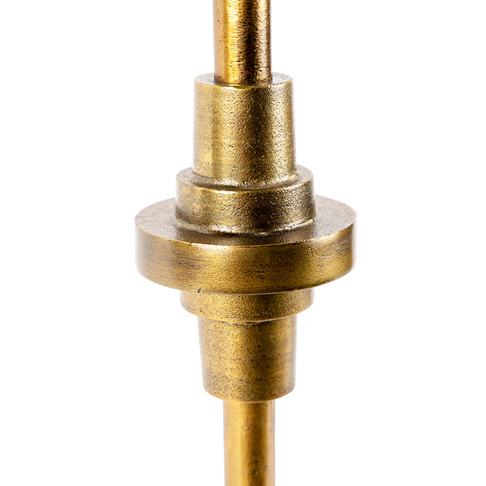 QAZQA Tafellamp brons velours kap vlinder dessin 40 cm - Diverso