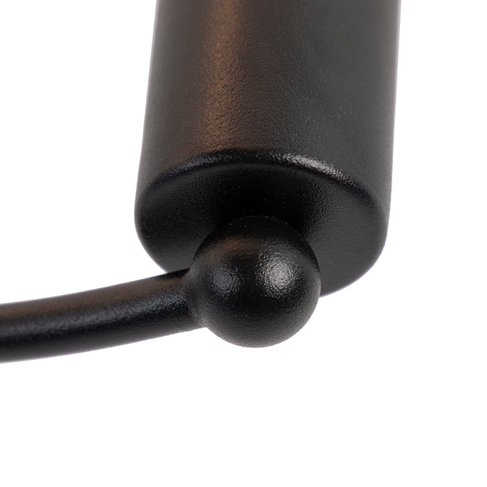 QAZQA Art deco plafondlamp zwart 4-lichts - Facil