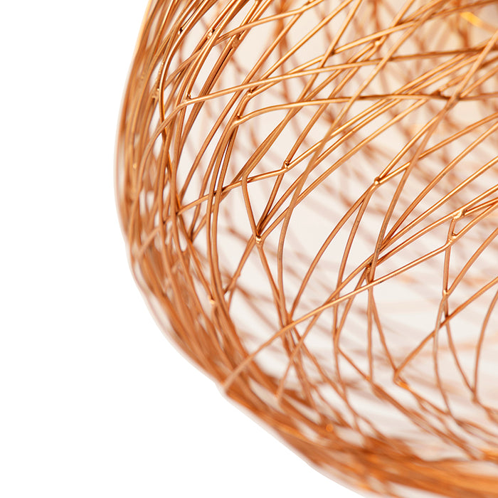 QAZQA Design plafondlamp koper ovaal - Sarella