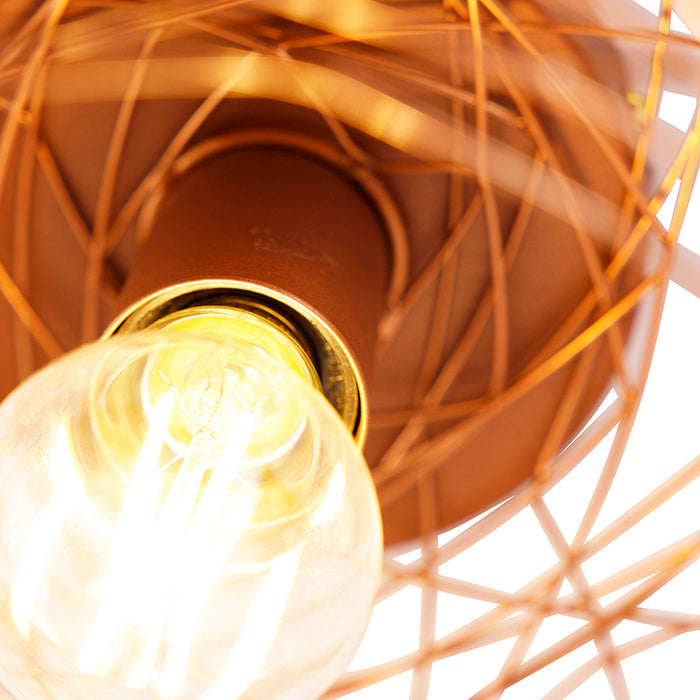 QAZQA Design plafondlamp koper ovaal - Sarella