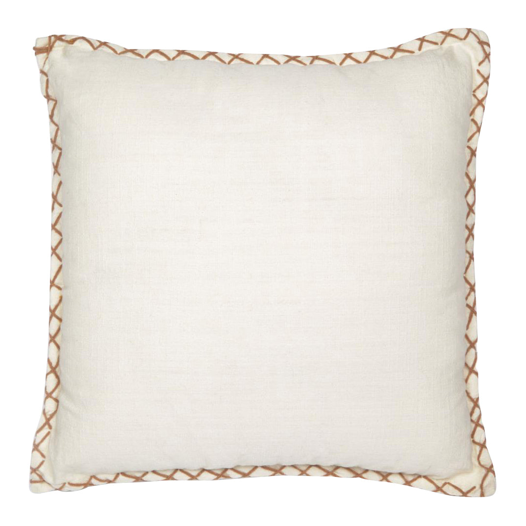 Kave Home Asiatu Kussenhoes 45 x 45 cm - Wit