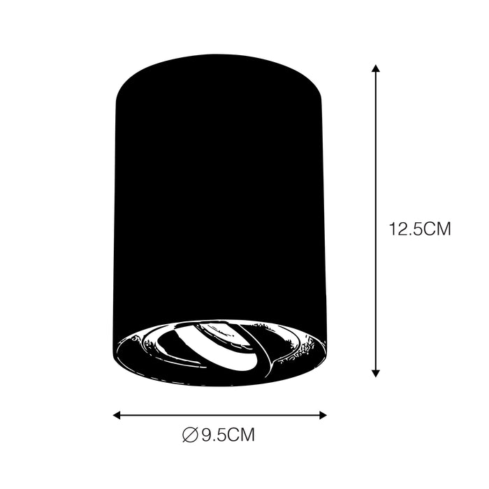 QAZQA Set van 4 spots wit draai- en kantelbaar - Rondoo up